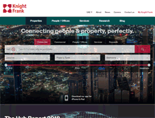 Tablet Screenshot of knightfrank.ae