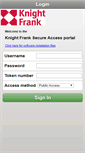 Mobile Screenshot of connect.knightfrank.com