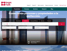 Tablet Screenshot of knightfrank.es